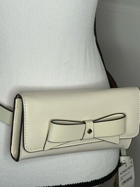 Kate Spade Cream Bow Belt Bag NWT